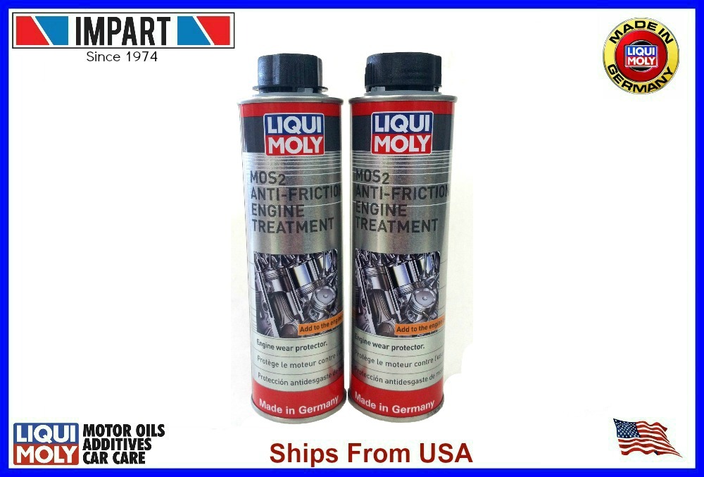 Liqui Moly MOS2 Anti-Friction Engine Oil Treatment (2) 300ml Cans LM2009 2009 Liqui Moly MOS2 Anti-Friction Engine Oil Treatment (2) 300ml Cans LM2009 2009