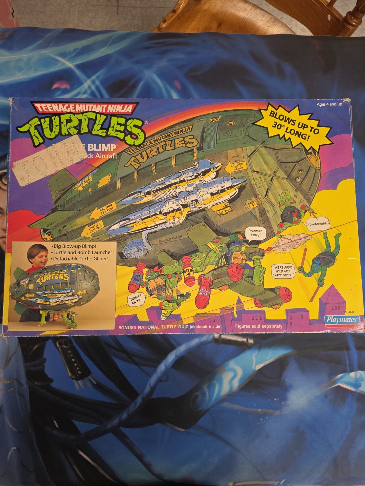 VINTAGE 1988 TMNT Original Turtle Blimp by Playmates (#5020) VINTAGE 1988 TMNT Original Turtle Blimp by Playmates (#5020)