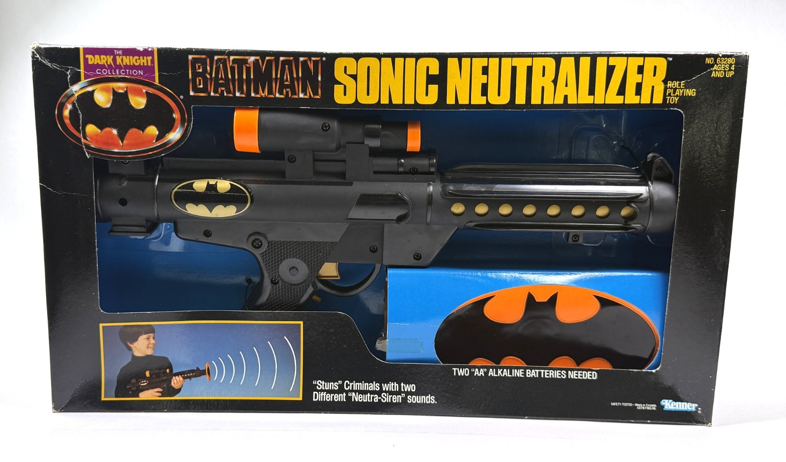 Batman Sonic Neutralizer Vintage Dark Knight Collection New 1990 Kenner Batman Sonic Neutralizer Vintage Dark Knight Collection New 1990 Kenner