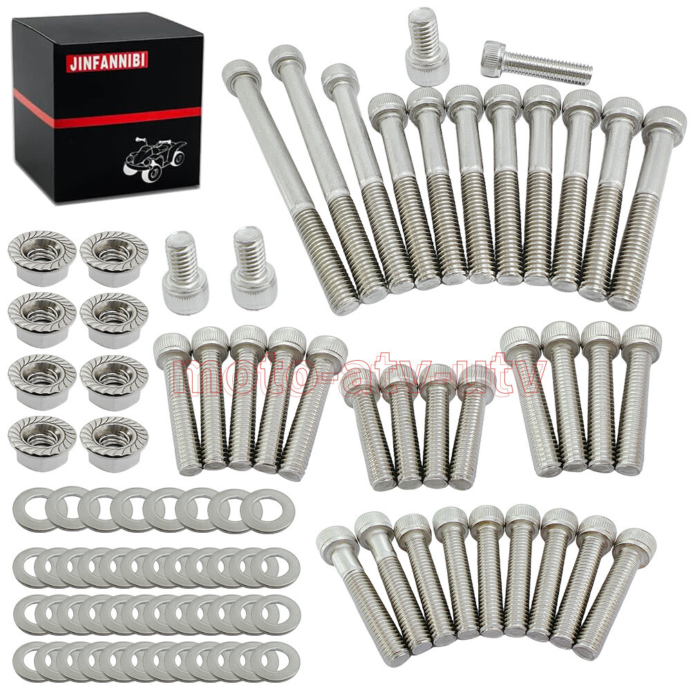 88PCS Stainless Steel Engine Bolt Screws Kit Set for YAMAHA BLASTER YFS200 88-06 88PCS Stainless Steel Engine Bolt Screws Kit Set for YAMAHA BLASTER YFS200 88-06