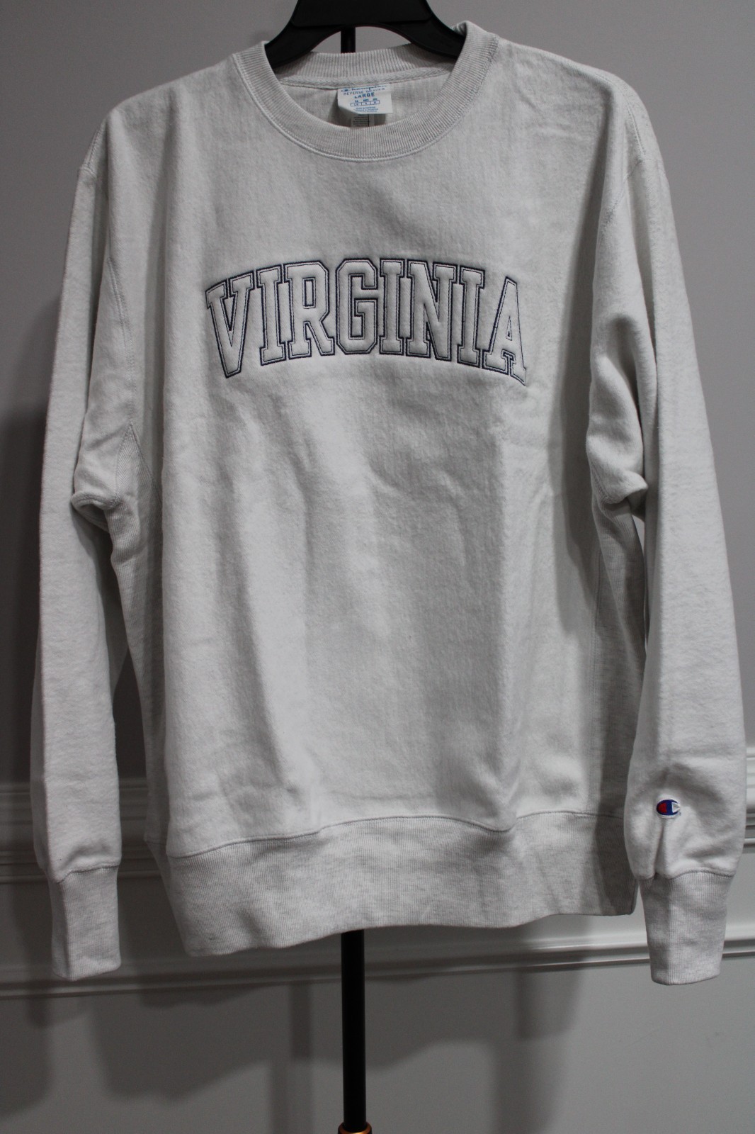 Champion Virginia Cavaliers Sweatshirt Mens L NWT Embroidered Gray - Rare Champion Virginia Cavaliers Sweatshirt Mens L NWT Embroidered Gray - Rare