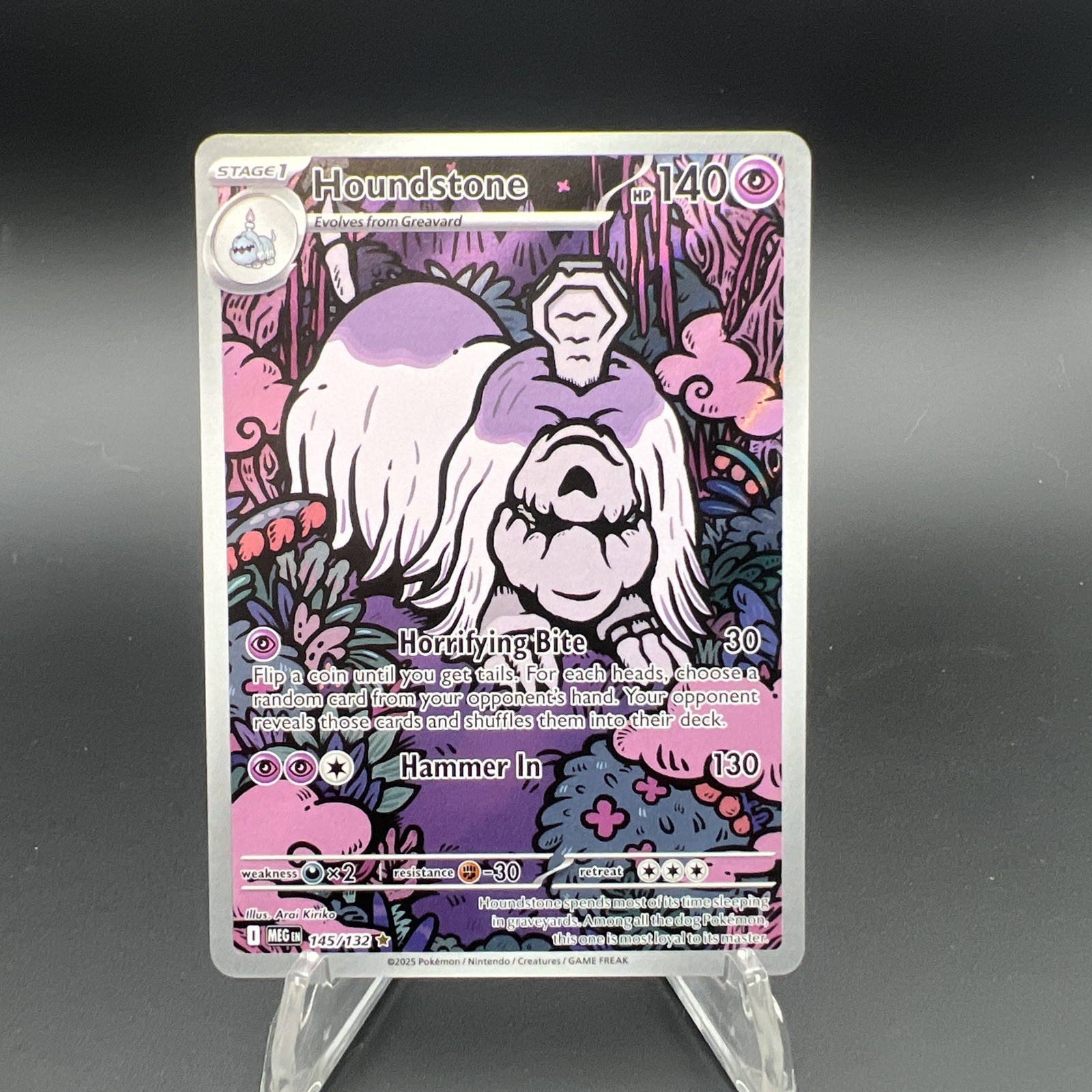 Houndstone 145/132 Me01: Mega Evolution Holo