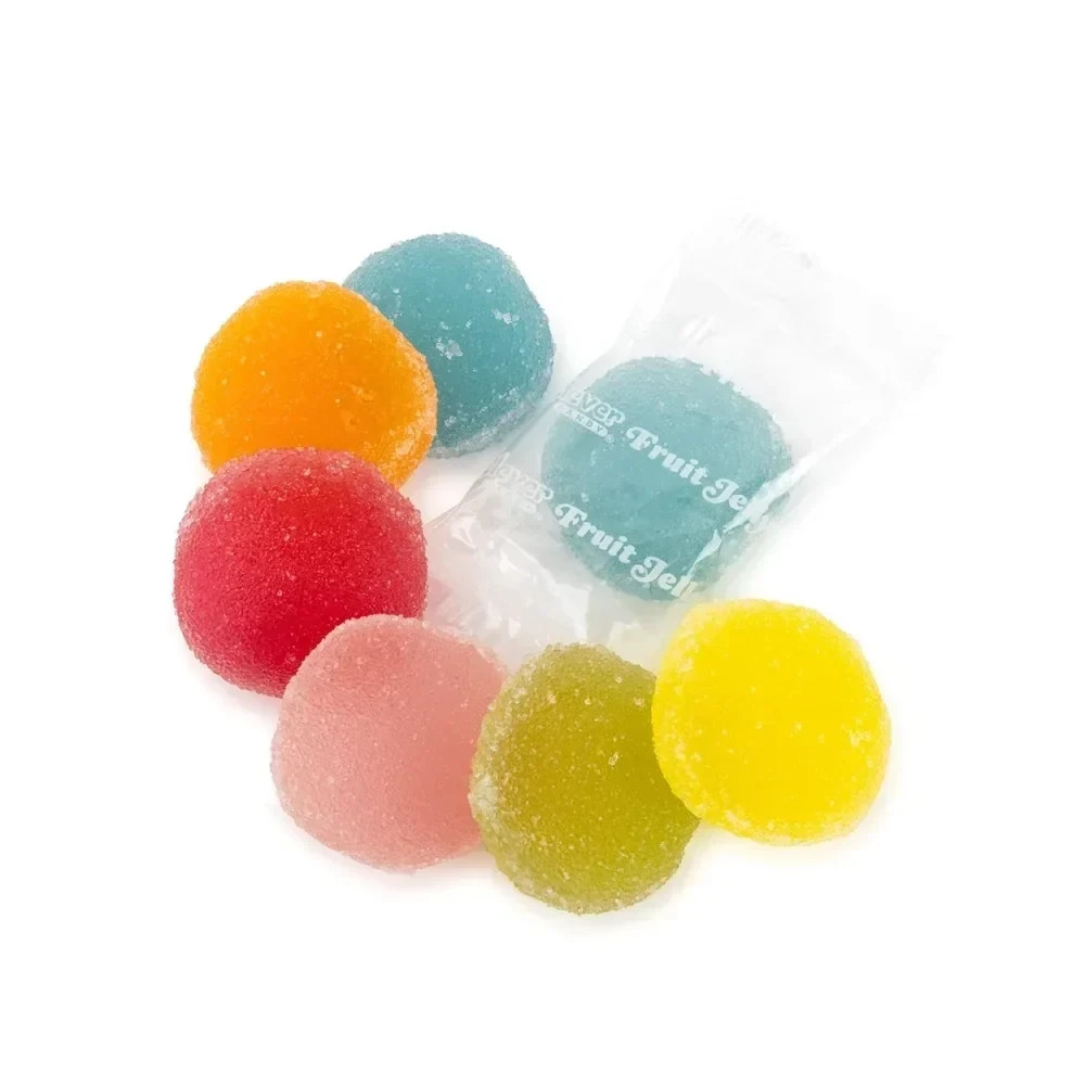 Fruit Gems Soft Jelly Gummy 10 Pounds Bulk Wrapped kosher Candy