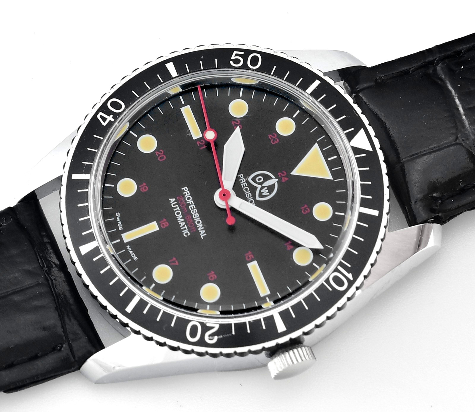 Vintage O&W ( Ollech & Wajs ) Precision Automatic Divers Style Men Wristwatch Vintage O&W ( Ollech & Wajs ) Precision Automatic Divers Style Men Wristwatch