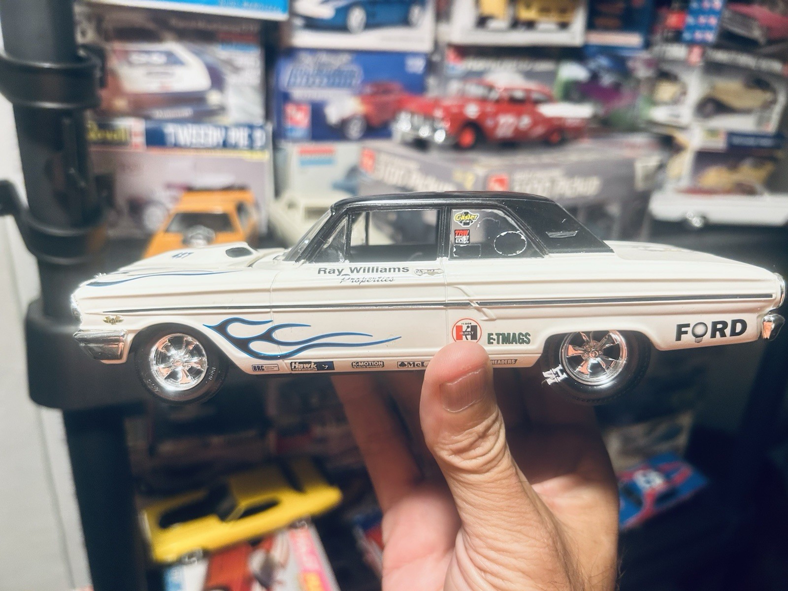 VINTAGE SURVIVOR MPC.REVELL.AMT.  BUILT MODEL  🚗 64 FORD THUNDERBOLT
