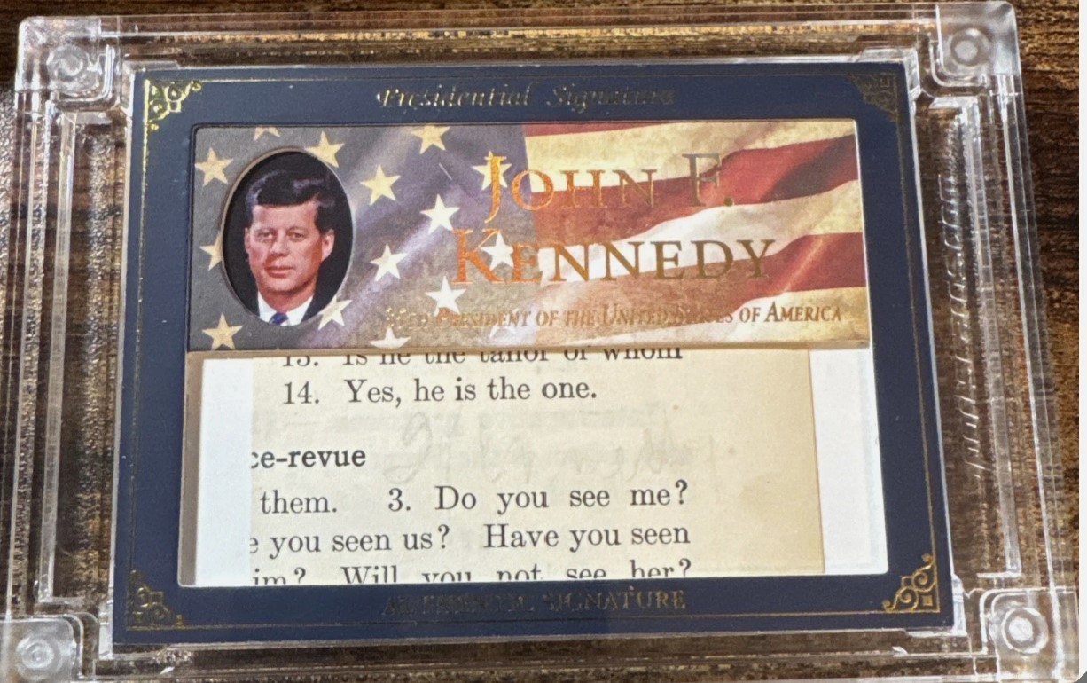 A Word From POTUS 2025 PRESIDENTIAL SIGNATURE  John F Kennedy  9/9 RARE🔥🔥🔥
