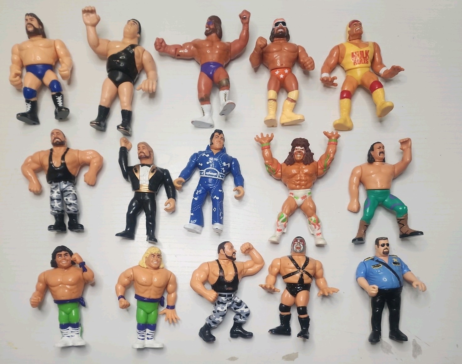 Hasbro WWF Wrestling Lot of 15 Figures in really good condition