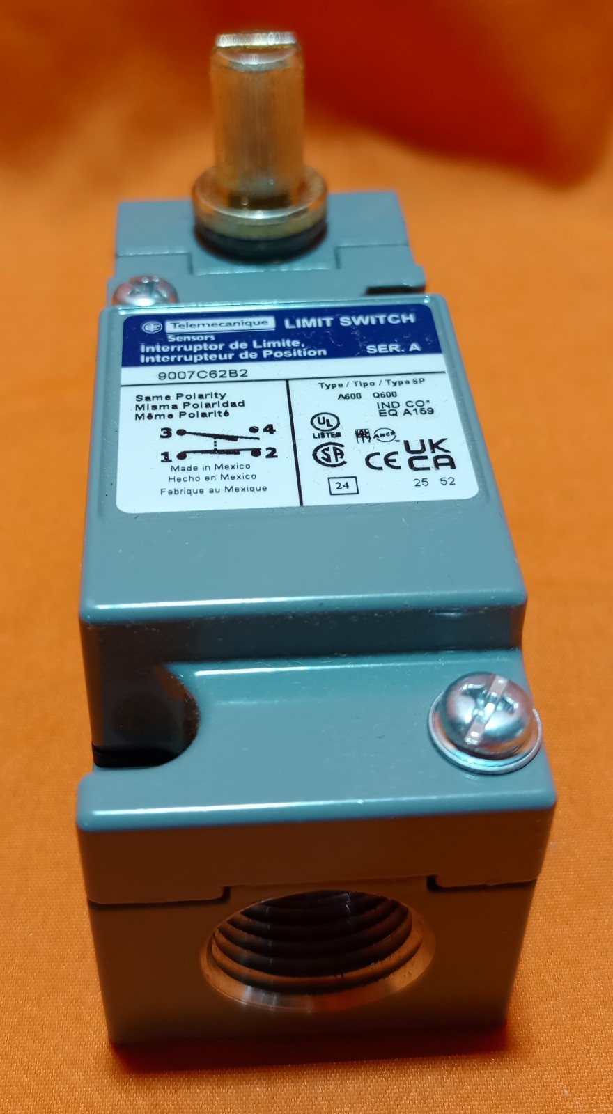 Telemecanique 9007C62B2 Limit Switch Ser A Telemecanique 9007C62B2 Limit Switch Ser A