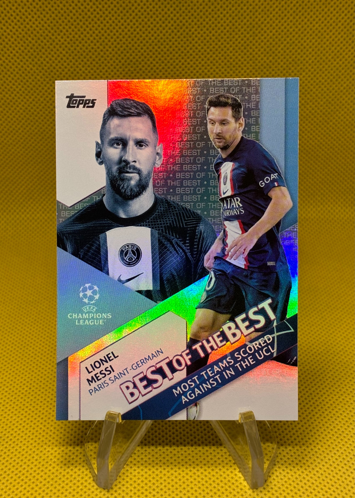 2023 Topps Champions League Best-Of-The Best, Lionel Messi #BB-7 2023 Topps Champions League Best-Of-The Best, Lionel Messi #BB-7