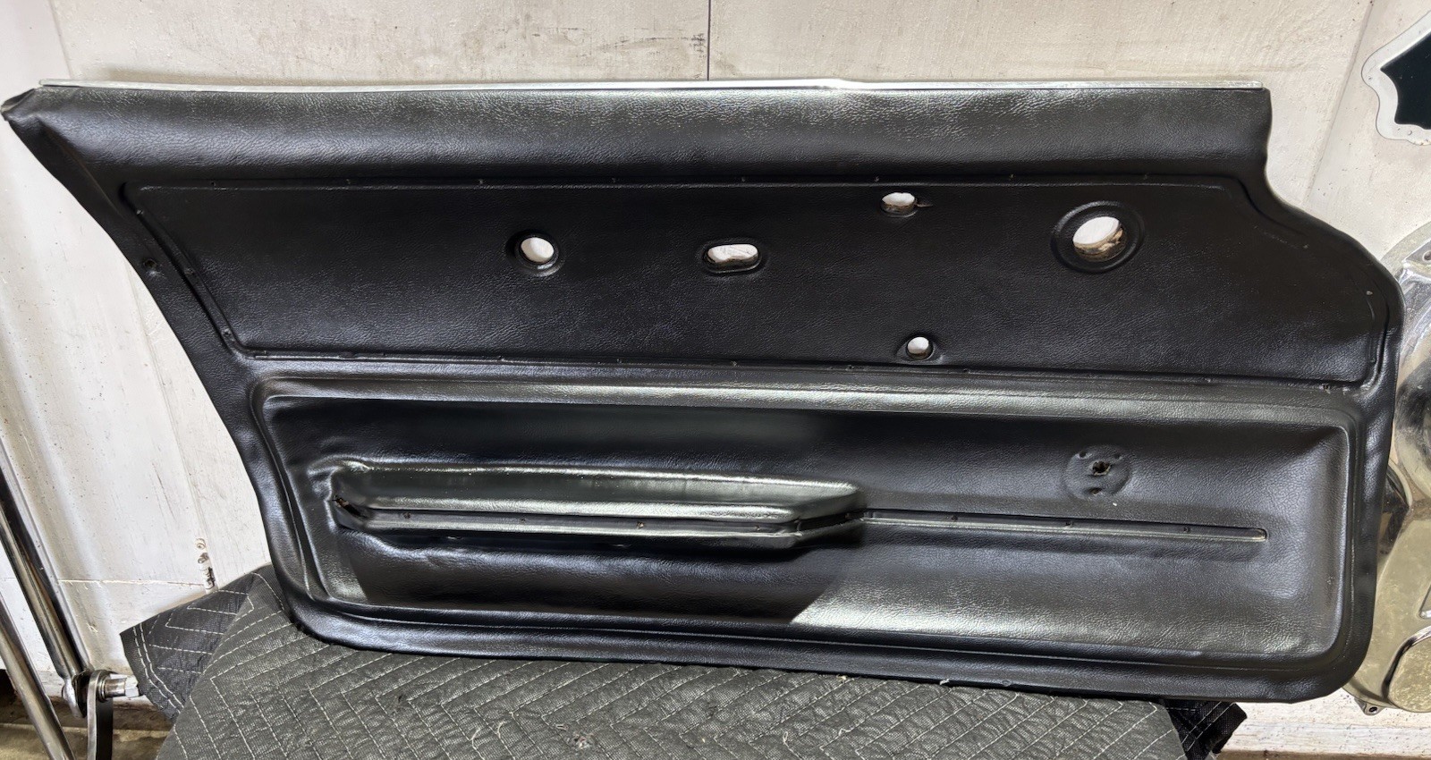 Door Panel LH 1967 C2 Corvette Convertible OEM 67 Black Driver Side Left Hand