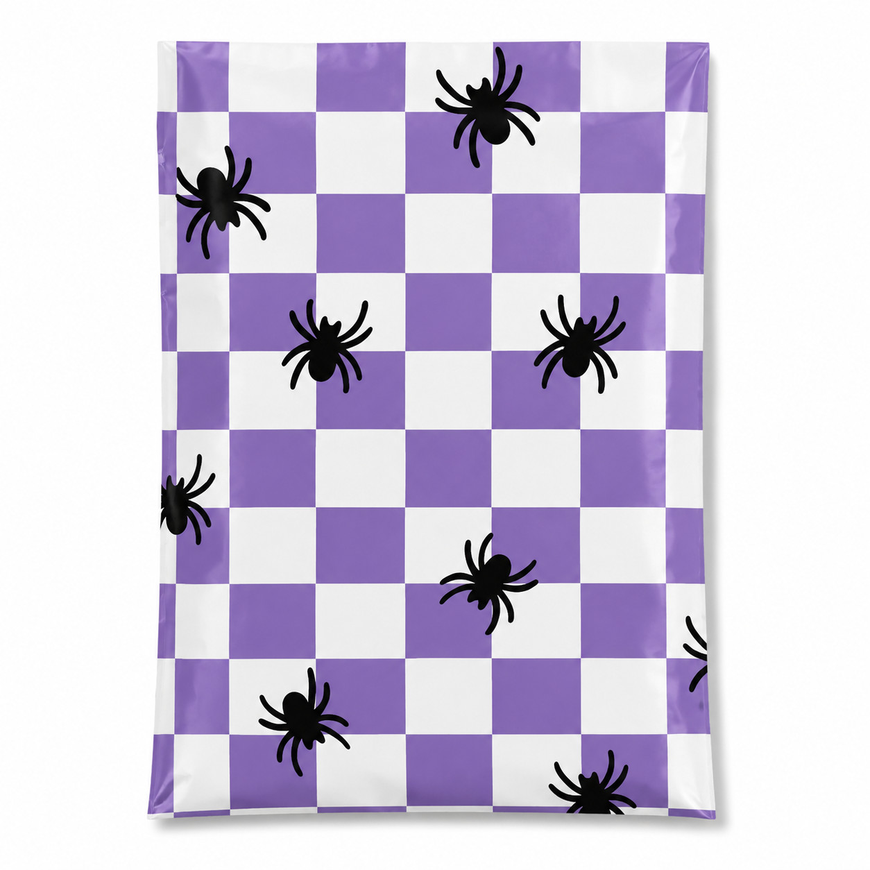 10x13 Halloween Spider Check Shipping Envelopes Printed Poly Mailers