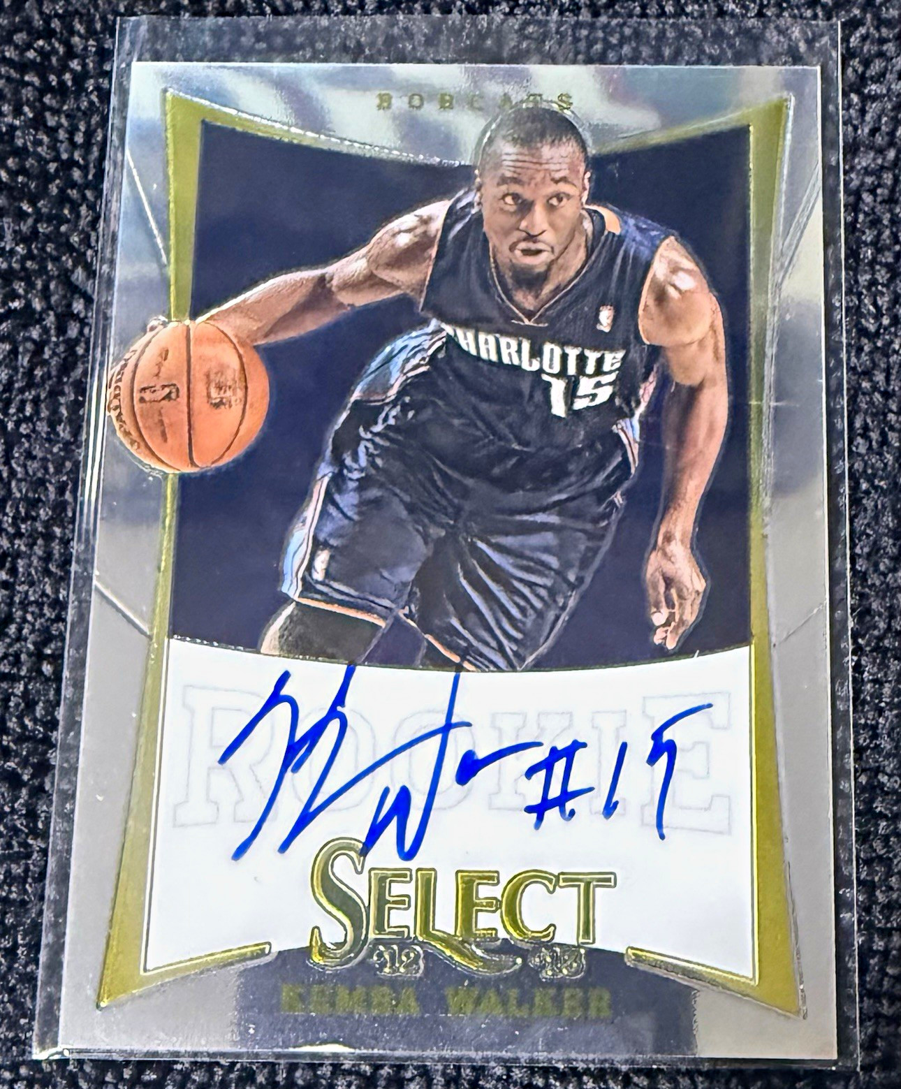 Panini 2012-13 Select Kemba Walker Charlotte Bobcats RC Auto 106/149 #166 Panini 2012-13 Select Kemba Walker Charlotte Bobcats RC Auto 106/149 #166