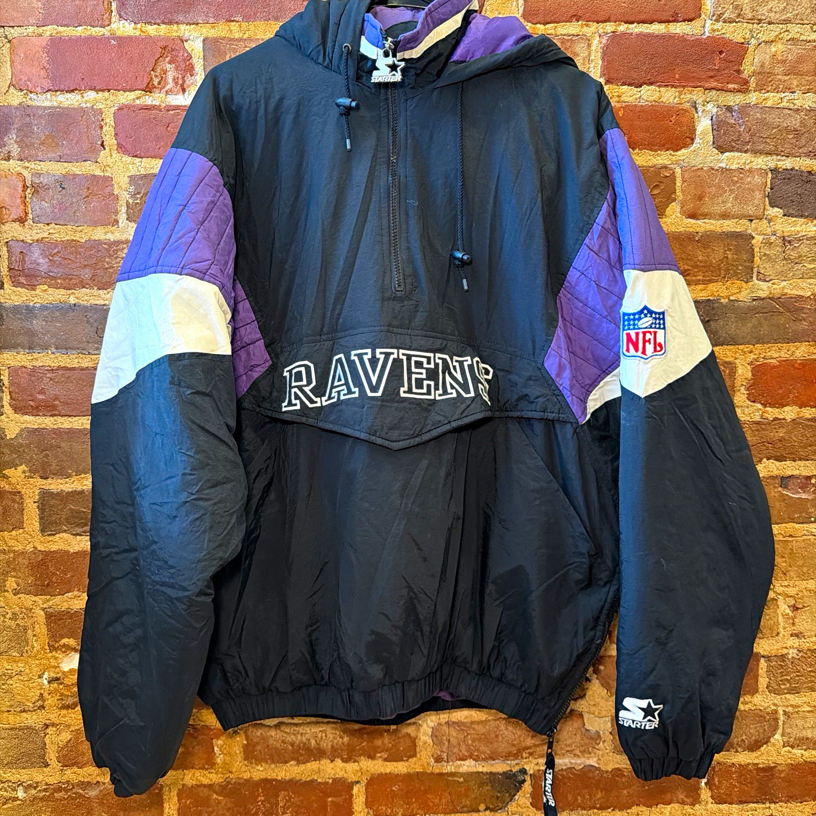 Vintage Baltimore Ravens NFL Starter Jacket (Size L) Vintage Baltimore Ravens NFL Starter Jacket (Size L)