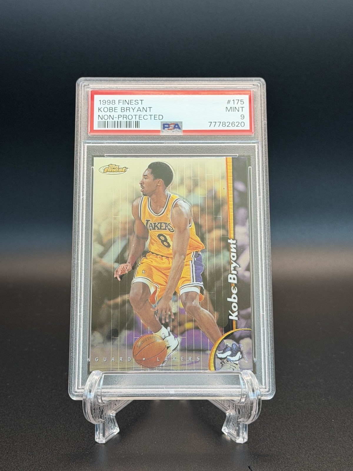 1998-99 Topps Finest - Kobe Bryant #175 No-Protector PSA 9 1998-99 Topps Finest - Kobe Bryant #175 No-Protector PSA 9