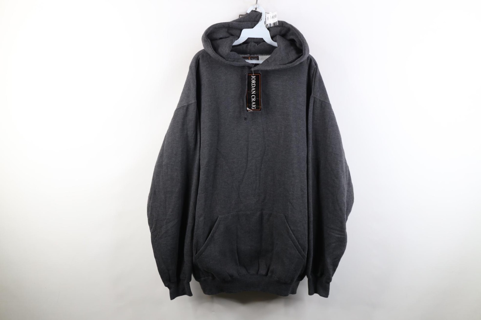 Deadstock Vtg 90s Streetwear Mens XL Blank Baggy Heavyweight Hoodie Sweatshirt