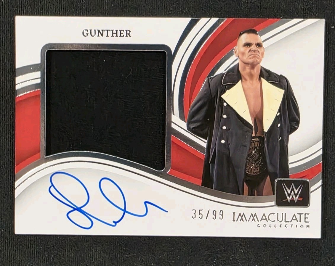 2022 Immaculate Collection WWE Premium Memorabilia Autographs #PMGTH Gunther /99