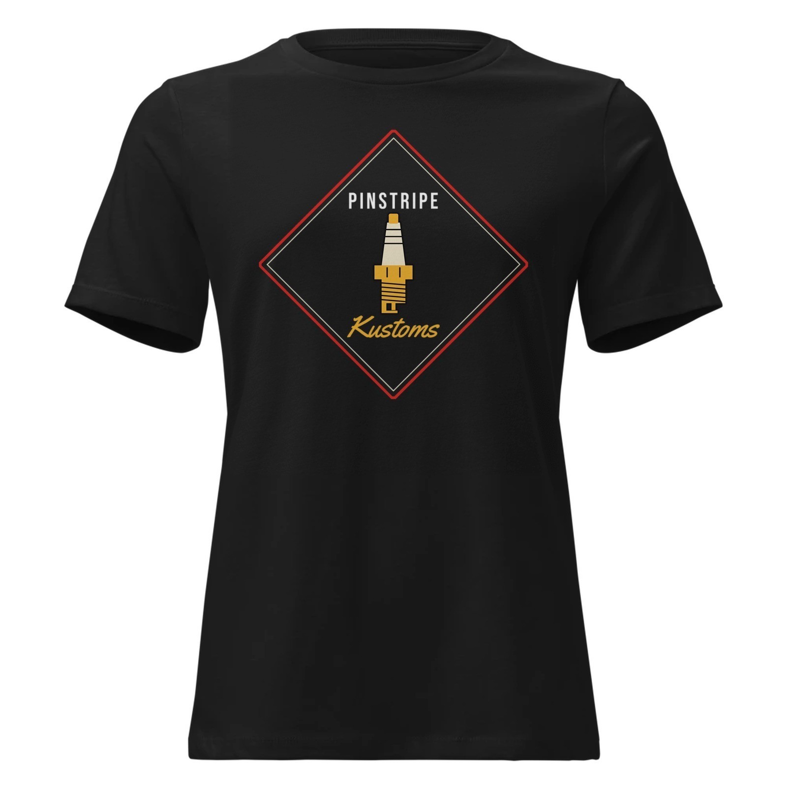 Pinstripe Kustoms Hot Rod Classic Car T Shirt Vintage Speed Shop Garage Men\'s