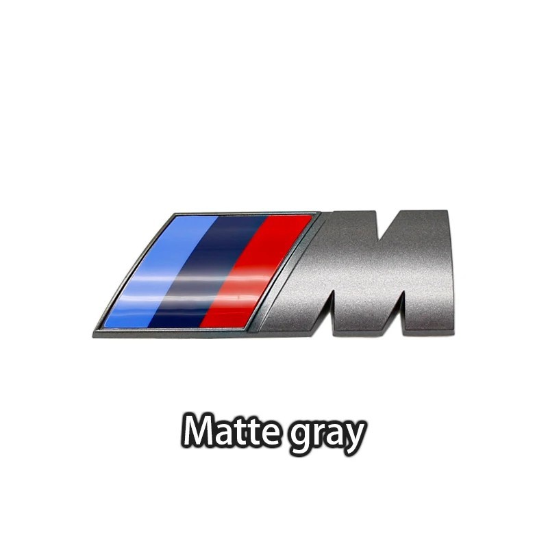 M Performance Sport Badge 3D Emblem Cerium gray, BMW Logo Trunk Fender 5.5X2cm M Performance Sport Badge 3D Emblem Cerium gray, BMW Logo Trunk Fender 5.5X2cm