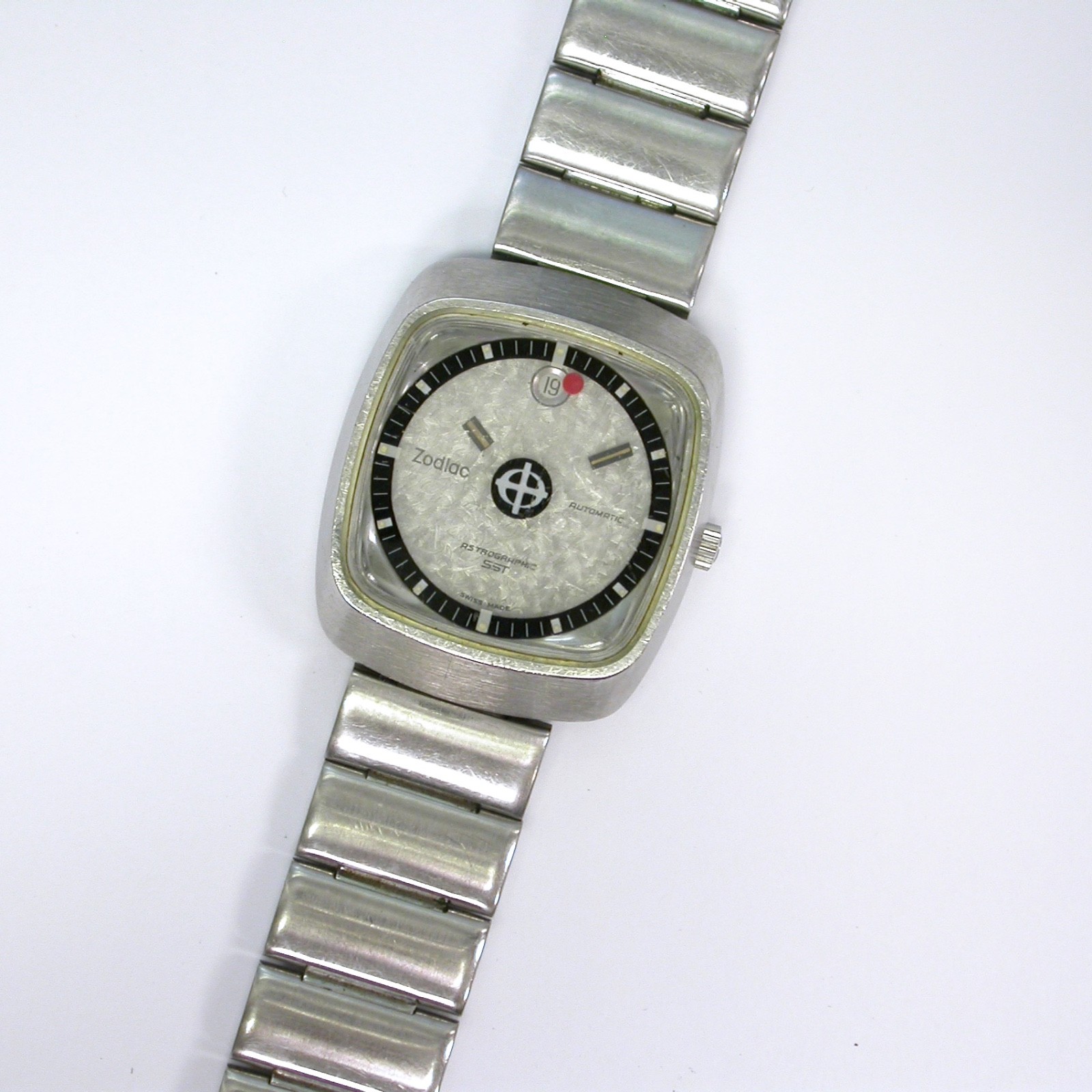 1970\'s SS 35mm Working Zodiac Astrographic SST Swiss Automatic “Space Age” Watch