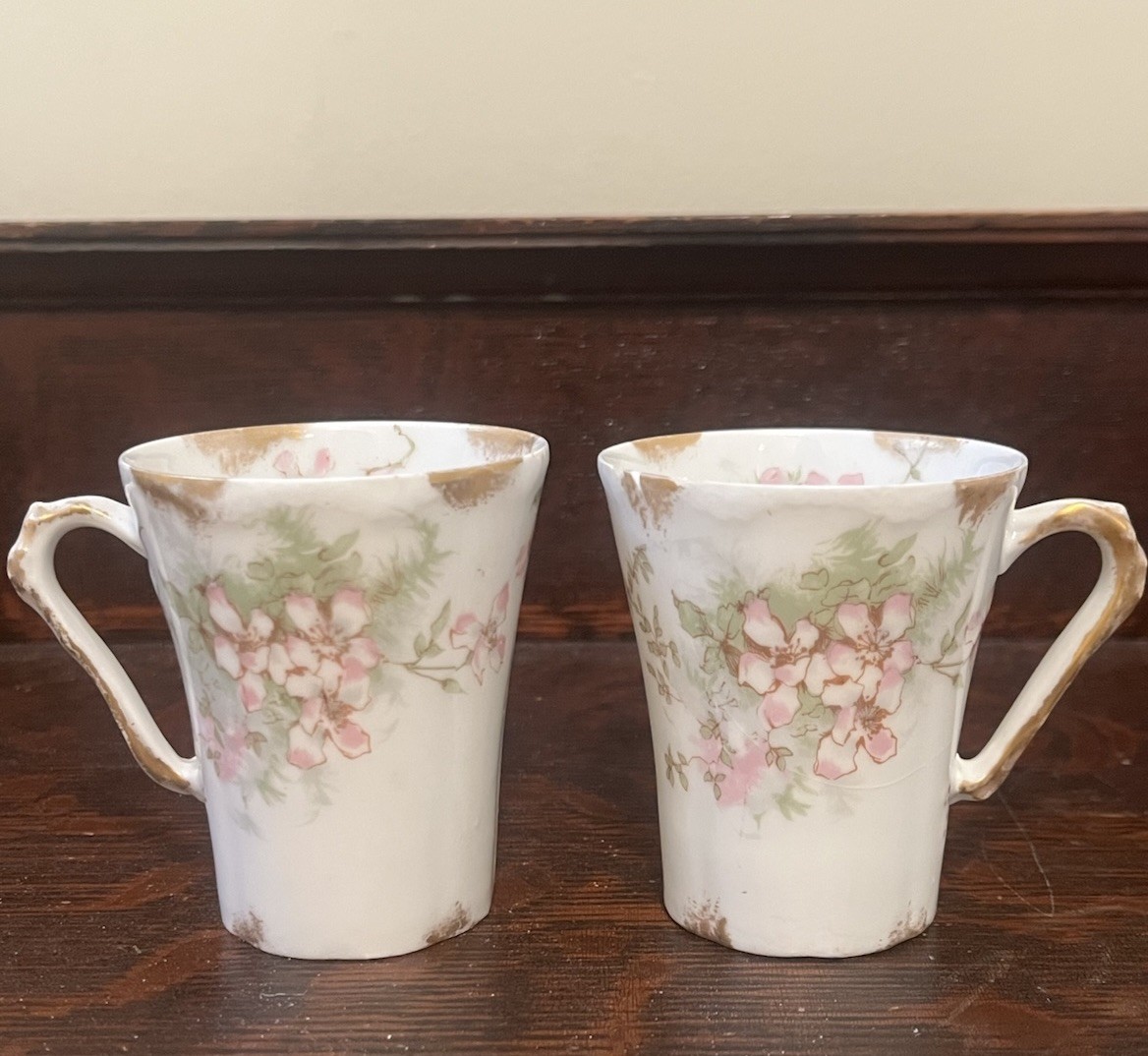 Antique Haviland & Co Limoges Demitasse Cup Scalloped Ruffled Rococo Floral Gilt Antique Haviland & Co Limoges Demitasse Cup Scalloped Ruffled Rococo Floral Gilt