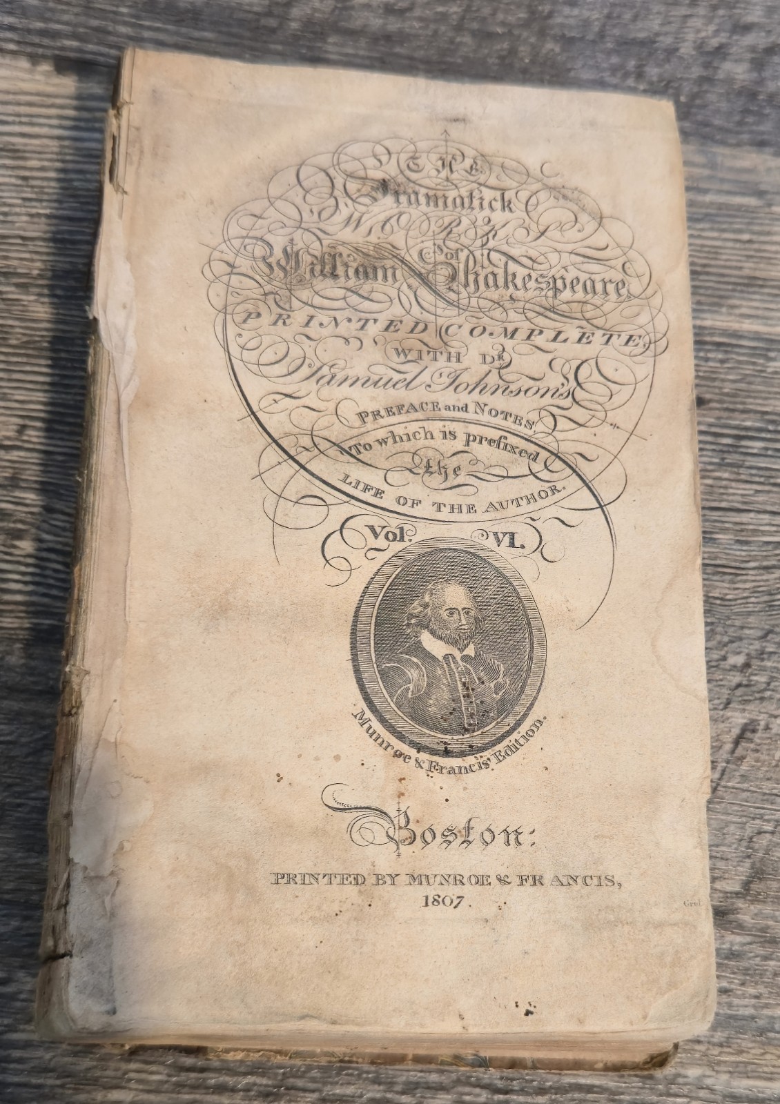 Vintage William Shakespeare, Munroe & Francis In 1807 See All Picturers. Vintage William Shakespeare, Munroe & Francis In 1807 See All Picturers.