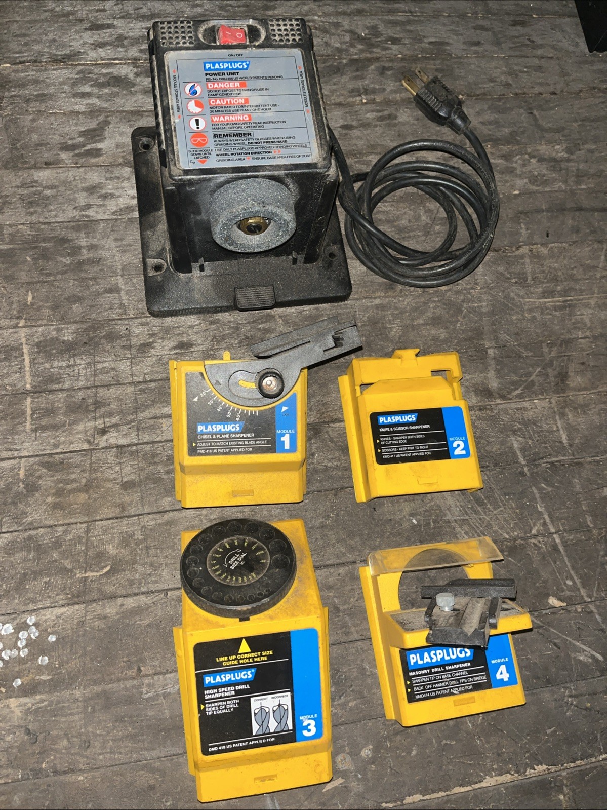 Plasplugs DCS407 Power Sharpener Tested Working Plasplugs DCS407 Power Sharpener Tested Working