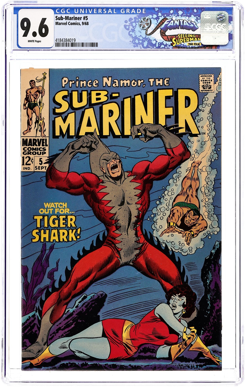 Sub-Mariner #5 CGC 9.6 1968 4184384019