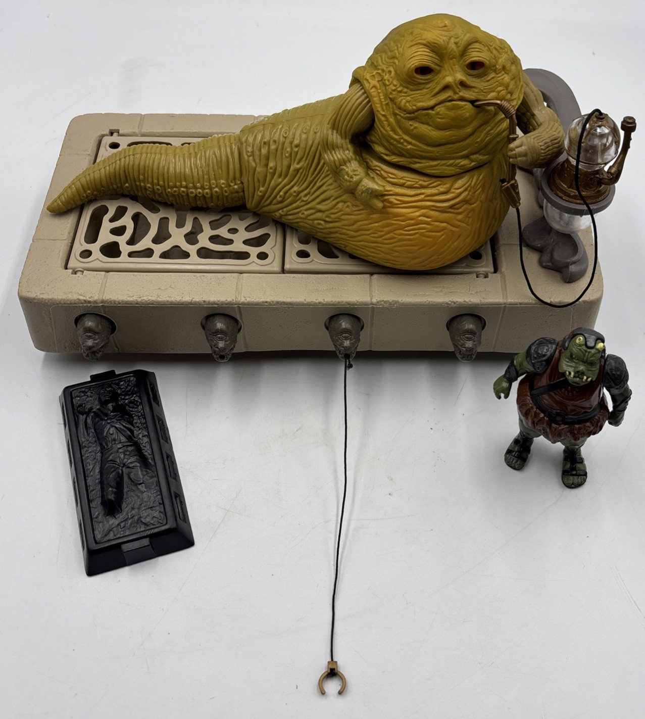 Vintage 1983 Kenner Star Wars ROTJ Jabba The Hutt Playset Gamorrean Guard Han So