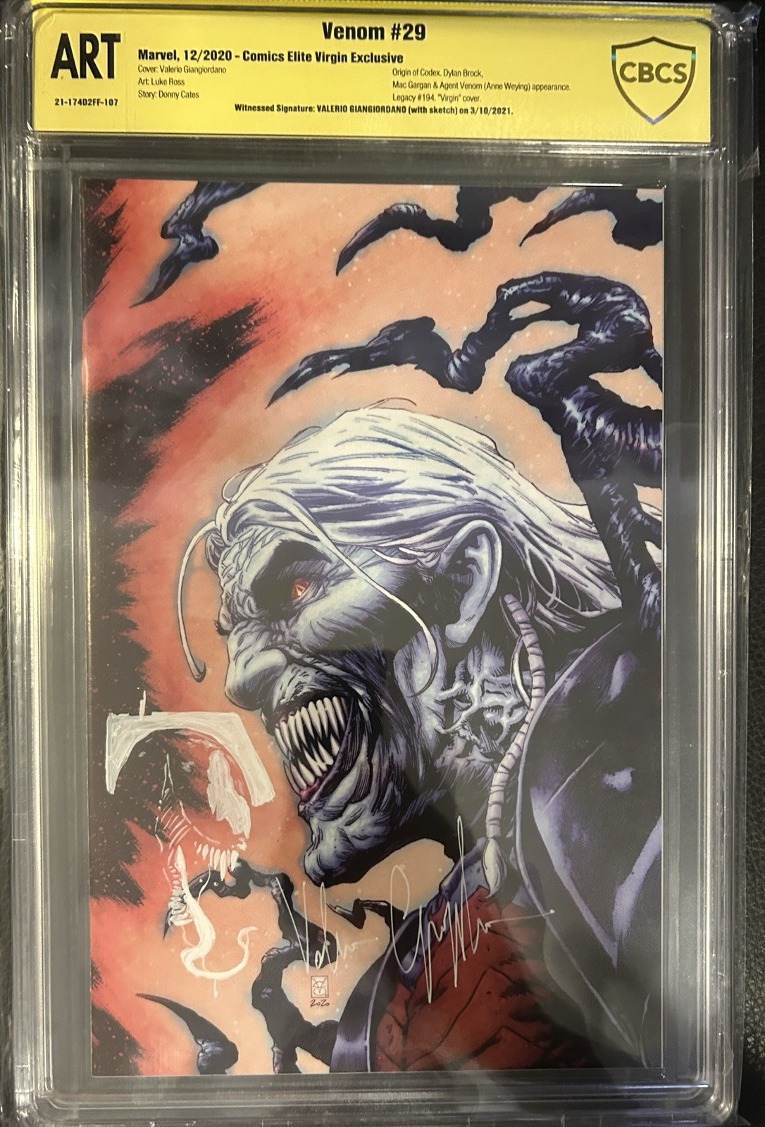 Venom #29 CBCS ART - RARE ONLY 1 Of 1 Venom #29 CBCS ART - RARE ONLY 1 Of 1