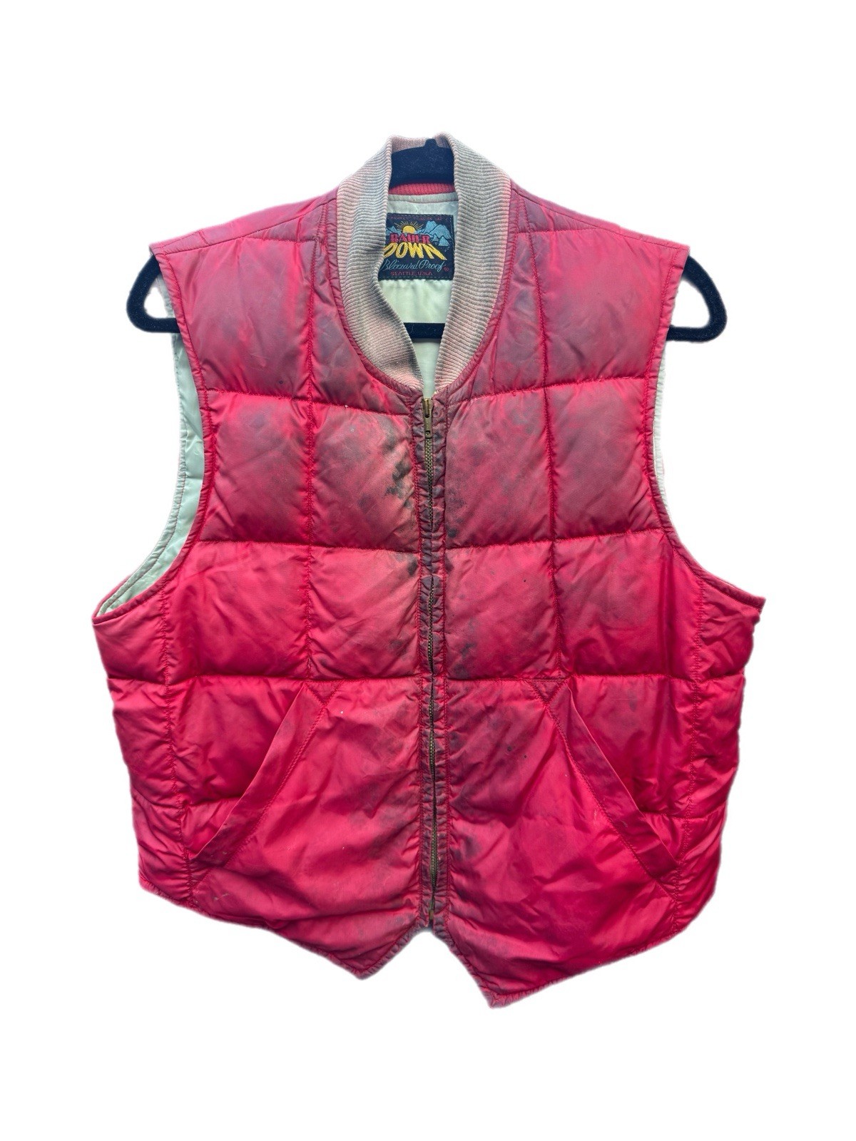 Vintage Eddie Bauer Down Vest Goose Red Medium 50s Vintage Eddie Bauer Down Vest Goose Red Medium 50s