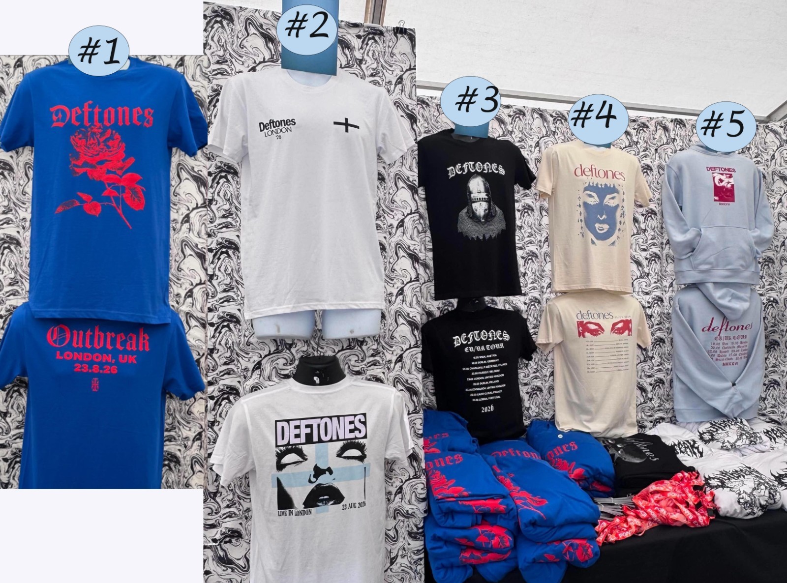 Deftones London UK EU Tour 2026 Concert Shirt Hoodie Reprint