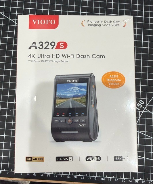 VIOFO A329S 2CH 4K 60FPS+4K HDR Dash Cam -- Brand new in sealed box, Never Used VIOFO A329S 2CH 4K 60FPS+4K HDR Dash Cam -- Brand new in sealed box, Never Used