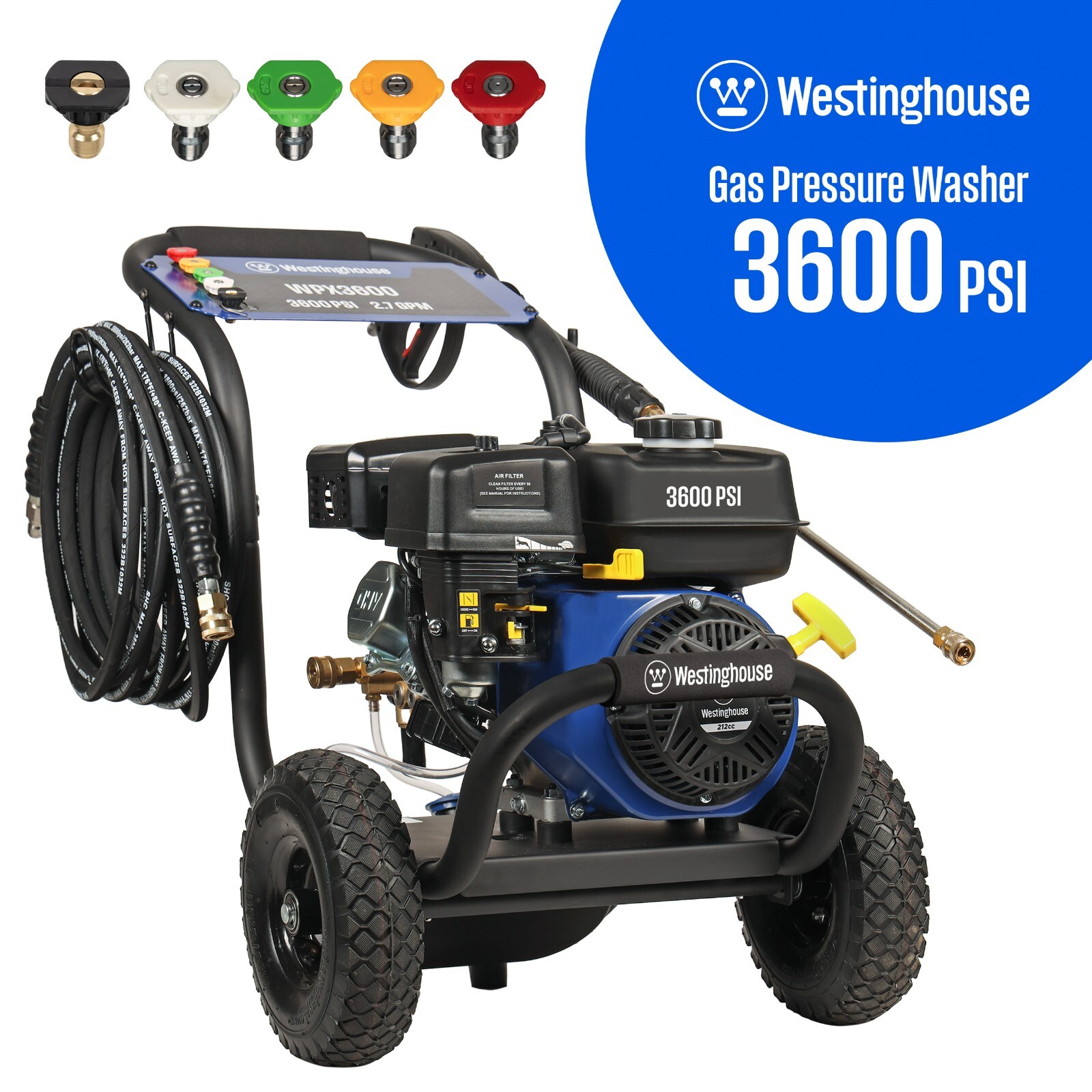 Westinghouse Open Box Gas Pressure Washer, Model WPX3600