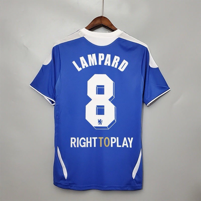 Vintage 2011/12 UCL Final Frank Lampard #8 Blue Chelsea Home Kit | Size L