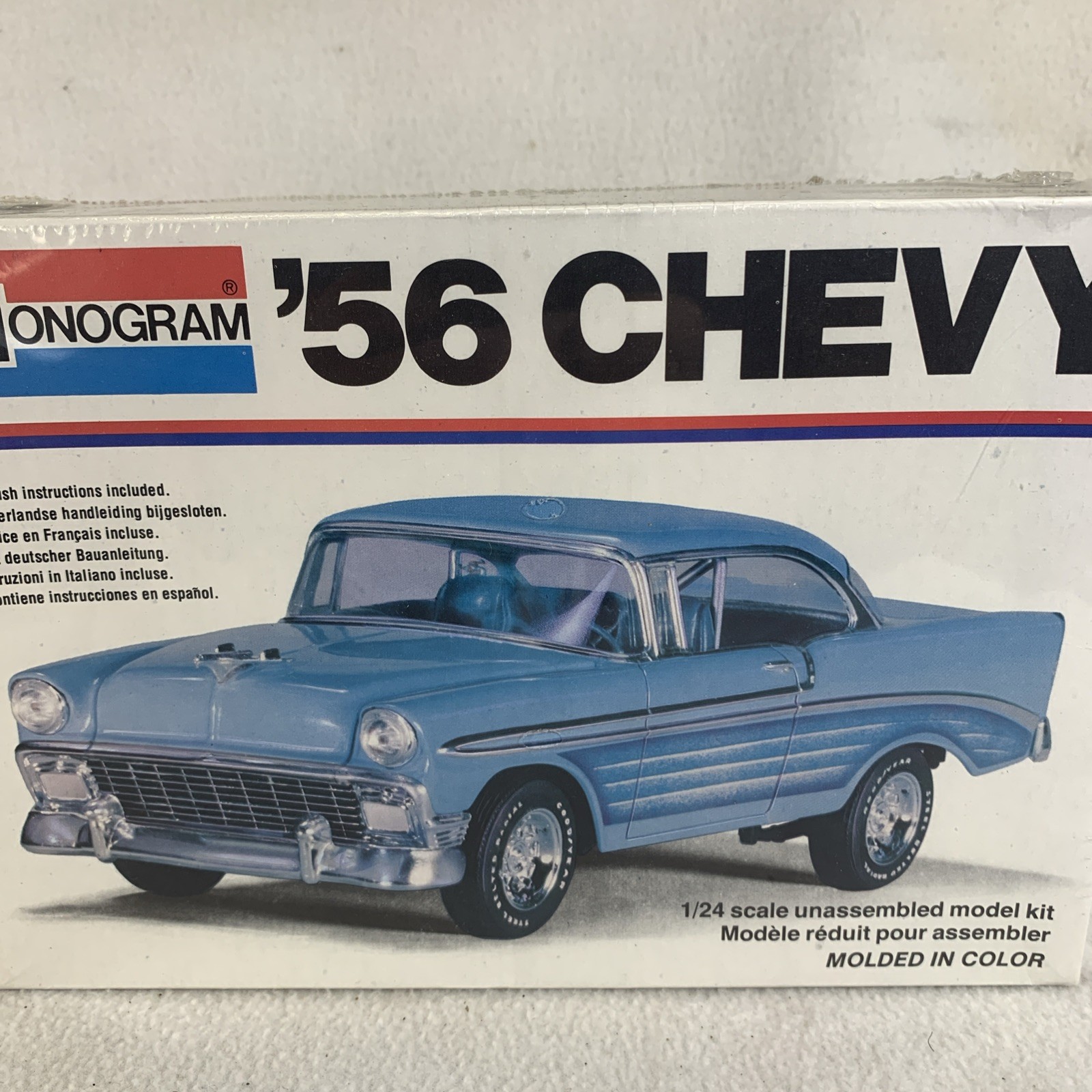 Vintage 1978 Monogram ‘56 Chevy Plastic Model Kit #2239 NIB Sealed Box Vintage 1978 Monogram ‘56 Chevy Plastic Model Kit #2239 NIB Sealed Box