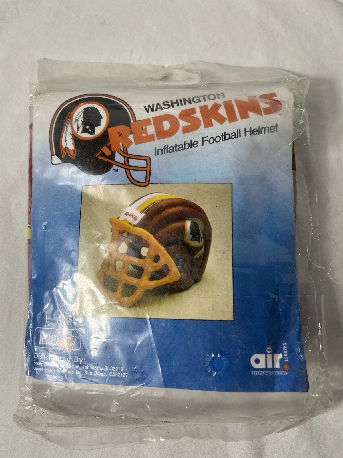 Vtg Washington Redskins Inflatable Football Helmet Decoration