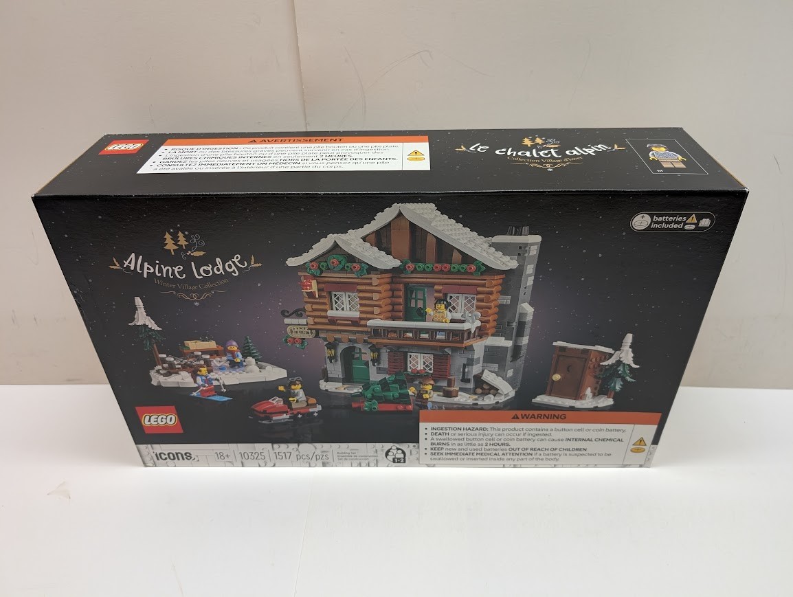 LEGO 10325 Icons: Alpine Lodge Holiday Christmas City New & Sealed w/ Shelf Wear
