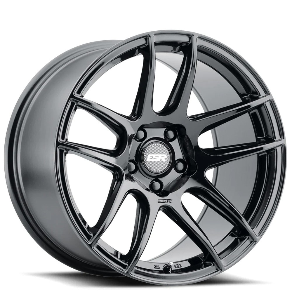 18x9.5/18x10.5 ESR Wheels CS8 Gloss Black JDM Style Rims (4pcs)