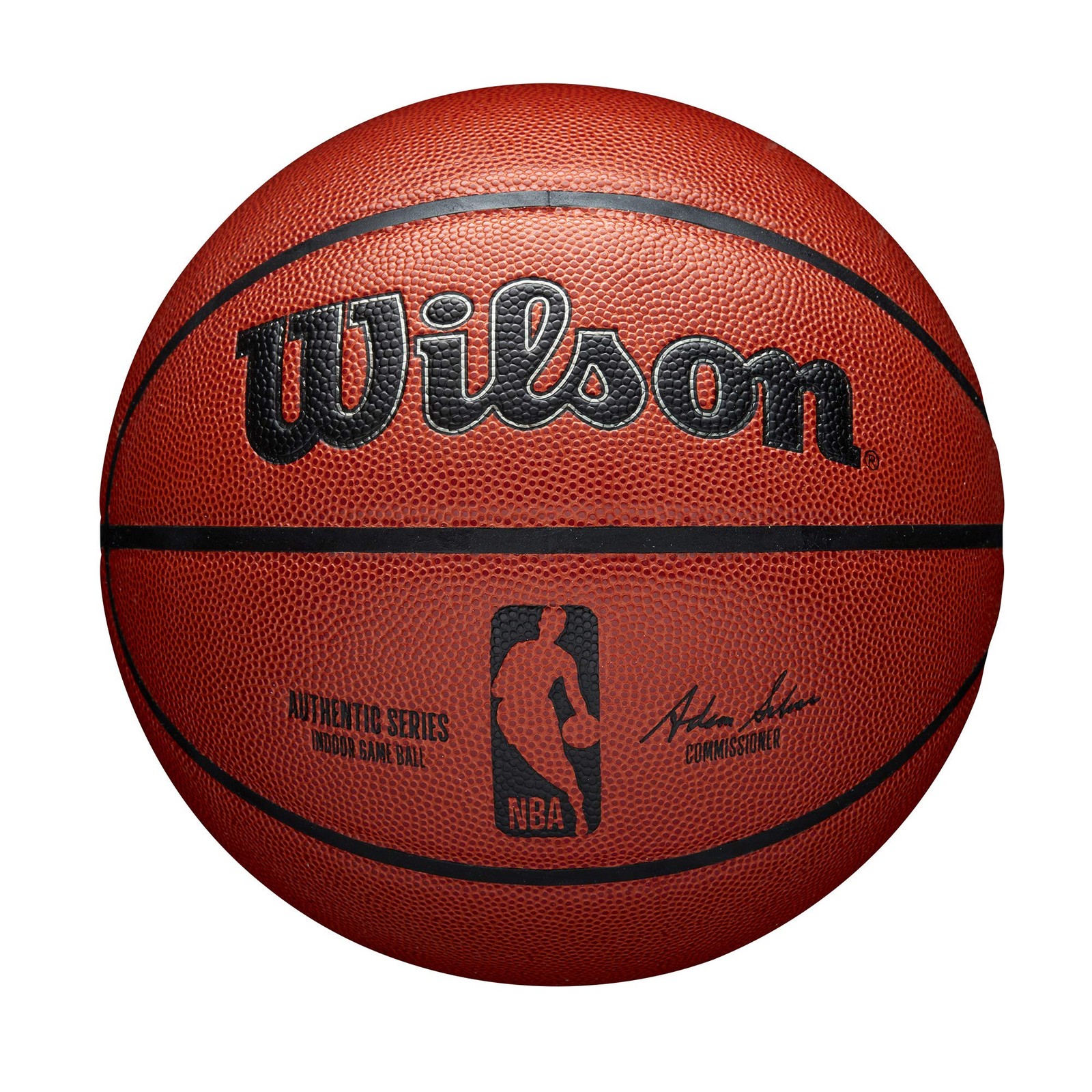 Wilson NBA Authentic Size 7 Basketball Brown Indoor Game Ball 29.5 Inch Wilson NBA Authentic Size 7 Basketball Brown Indoor Game Ball 29.5 Inch