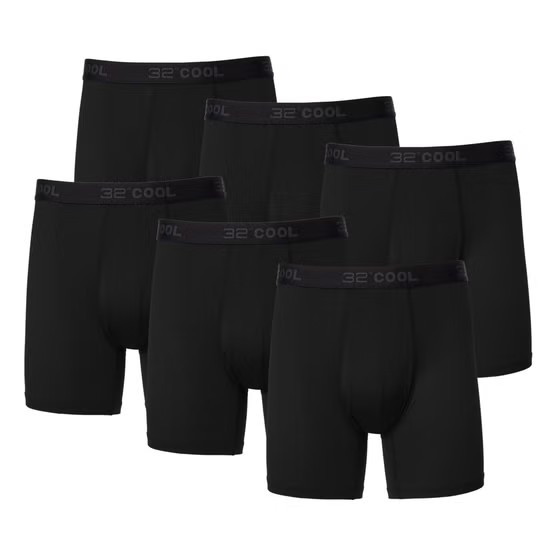 32 Degrees Men\'s Comfort Mesh Boxer Brief, 6-pack 32 Degrees Men\'s Comfort Mesh Boxer Brief, 6-pack