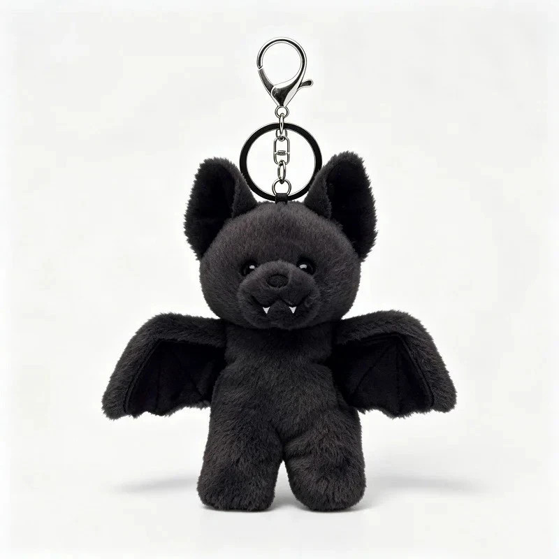 Gothic Bat Plush Keychain Cute Vampire Stuffed Animal Bag Charm Backpack Gift