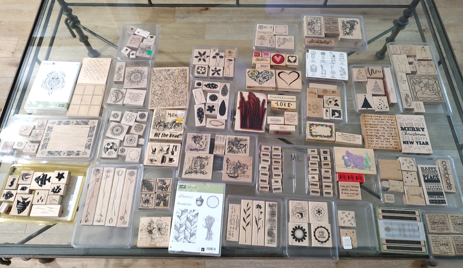 Stampin\' Up HUGE LOT 207 Stamp Sets - DIY Paper Crafts Christmas Greeting Cards