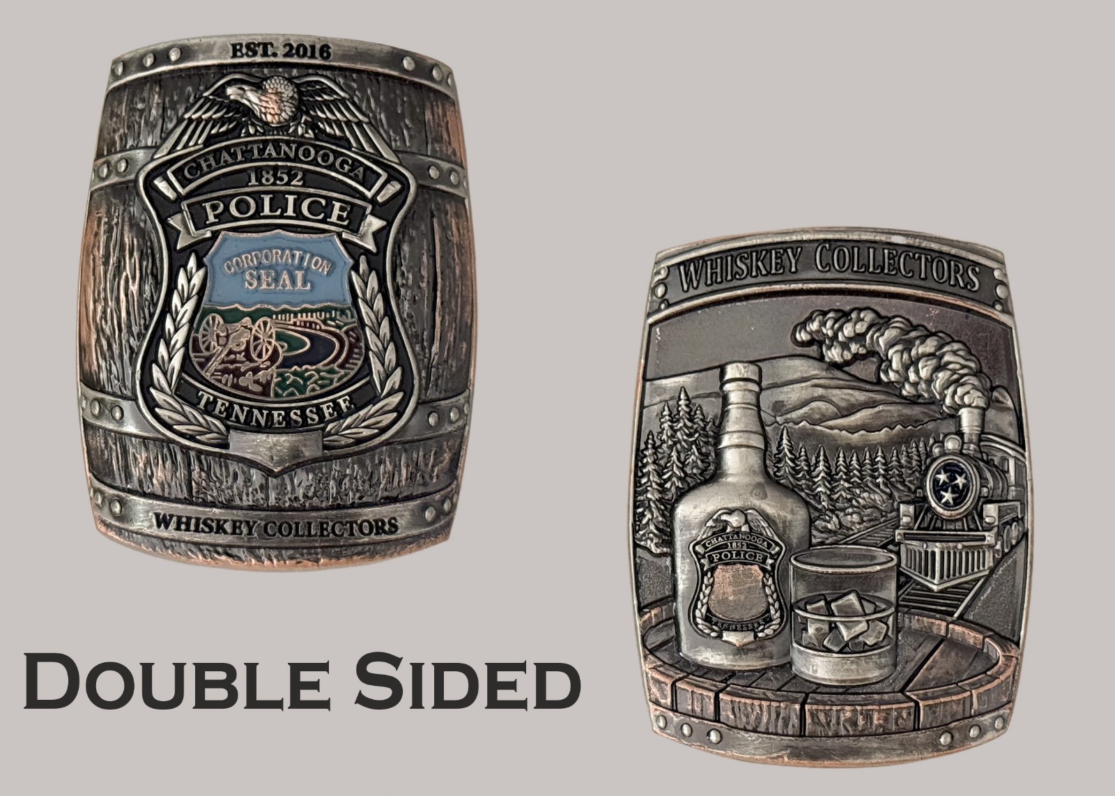 Chattanooga Police Tennessee Whiskey Barrel Collectors Challenge Coin  J#38