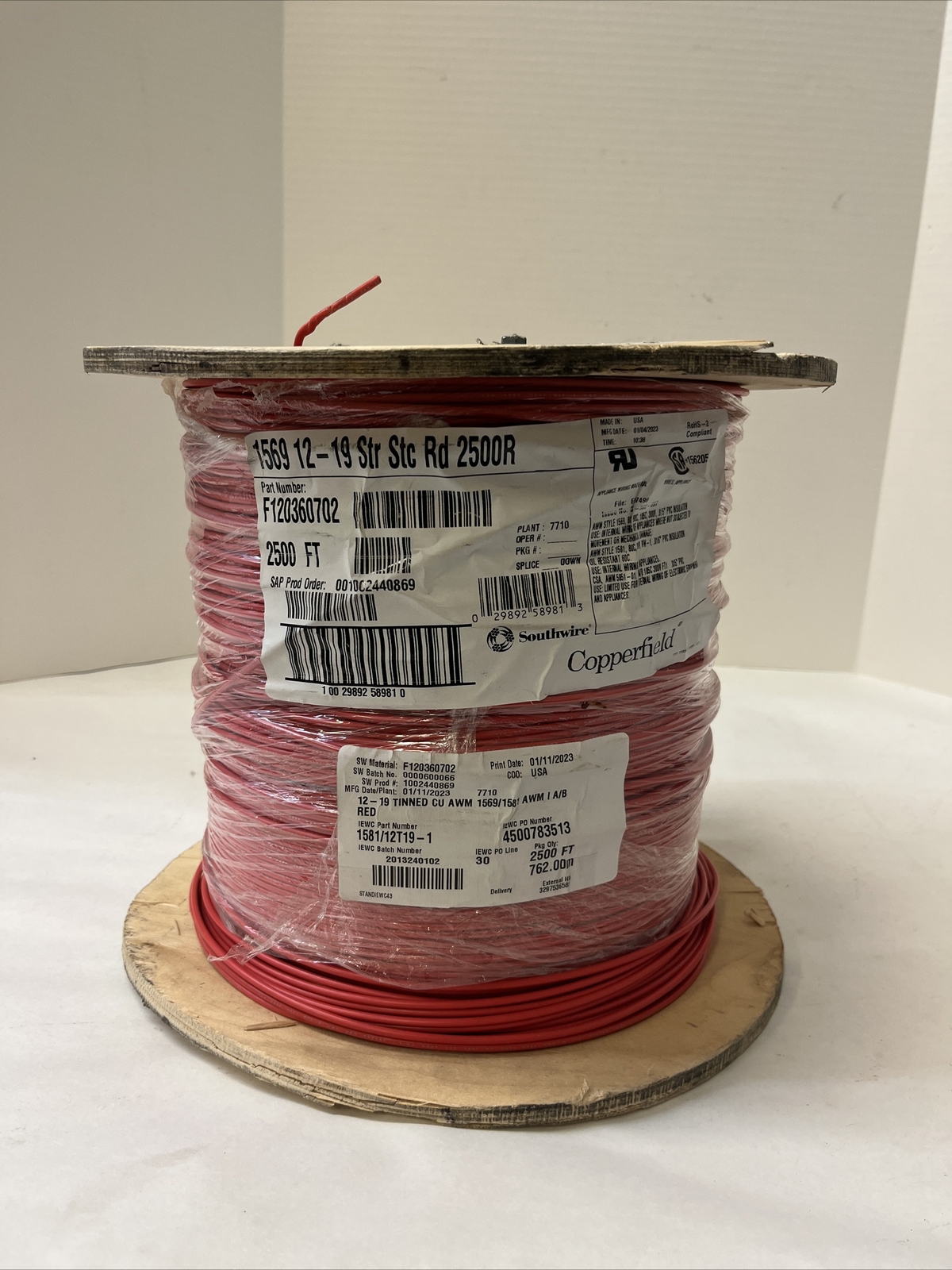 Southwire 1569 12-19 Str Stc Rd 2500R (2500 Ft) Southwire 1569 12-19 Str Stc Rd 2500R (2500 Ft)