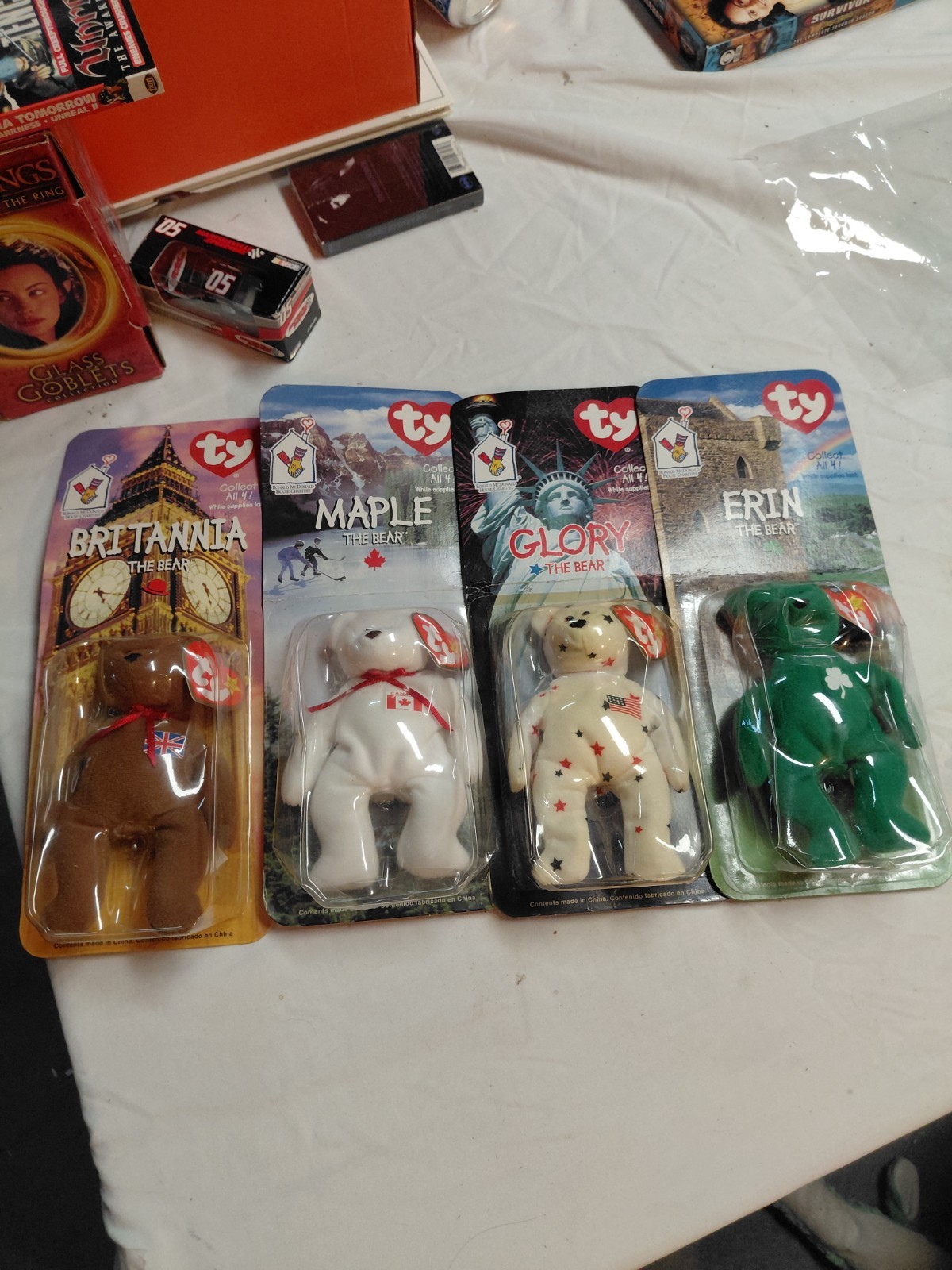 1999 McDonald\'s TY Beanie Babies Lot Of 4 With Rare 1993 Errors