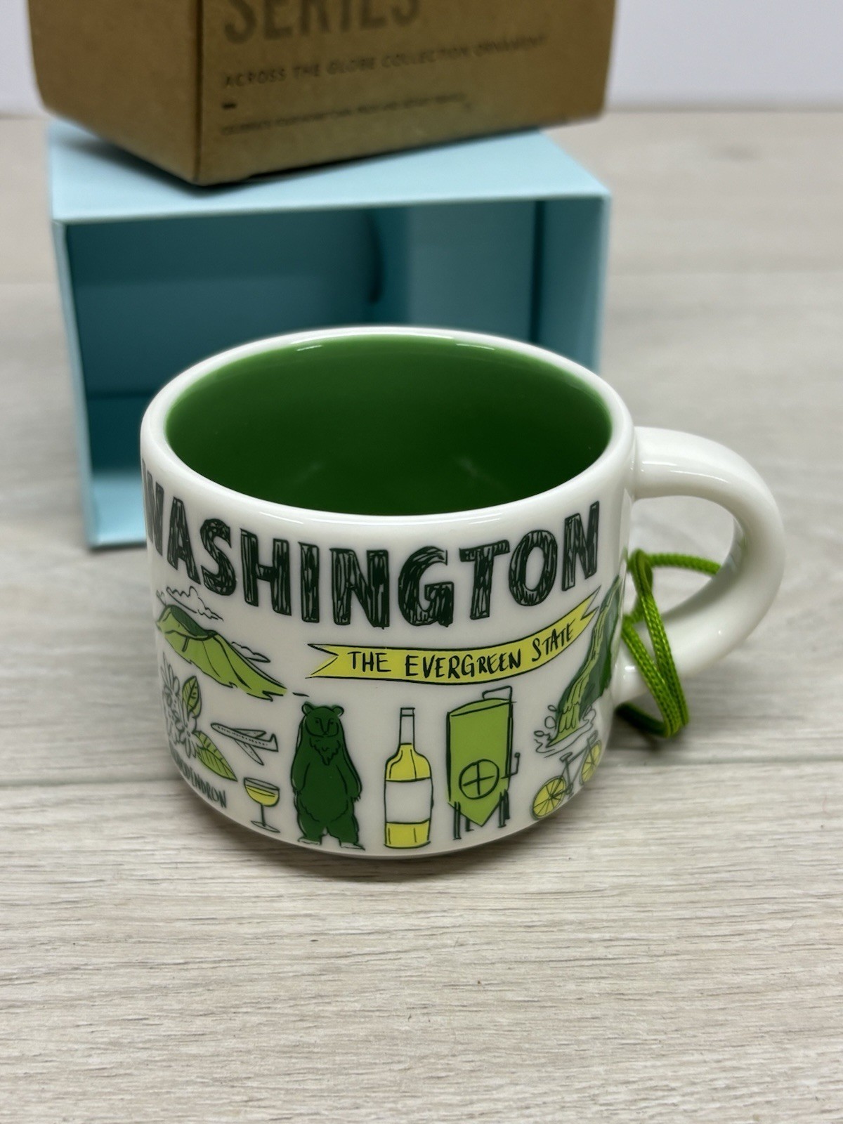 Starbucks Been There Series Coffee & Tea Mug Washington Evergreen State 2oz Starbucks Been There Series Coffee & Tea Mug Washington Evergreen State 2oz