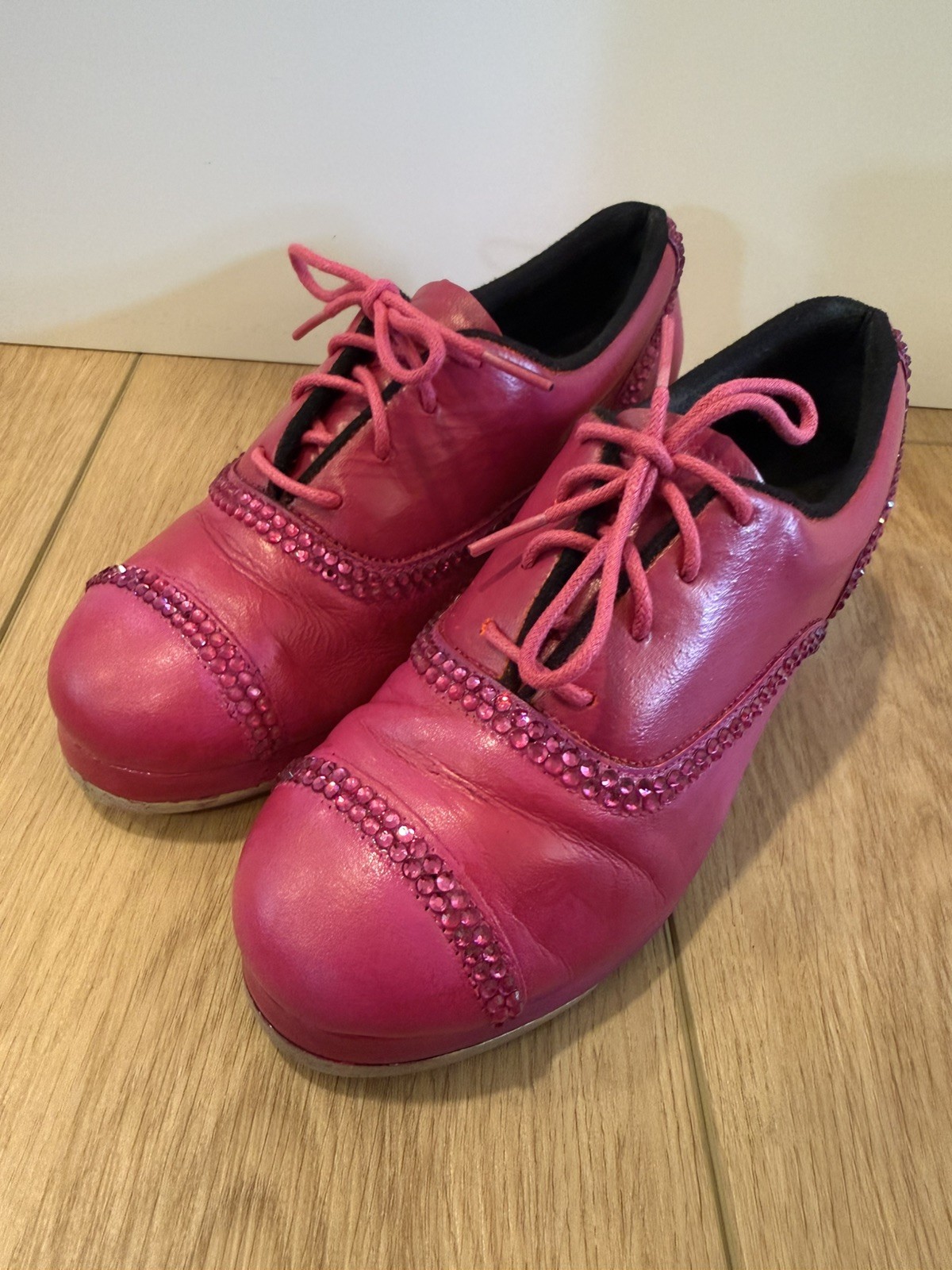 Bloch Jason Samuel Smith Ladies Professional Tap Shoes size 6 Fuchsia Hot Pink 