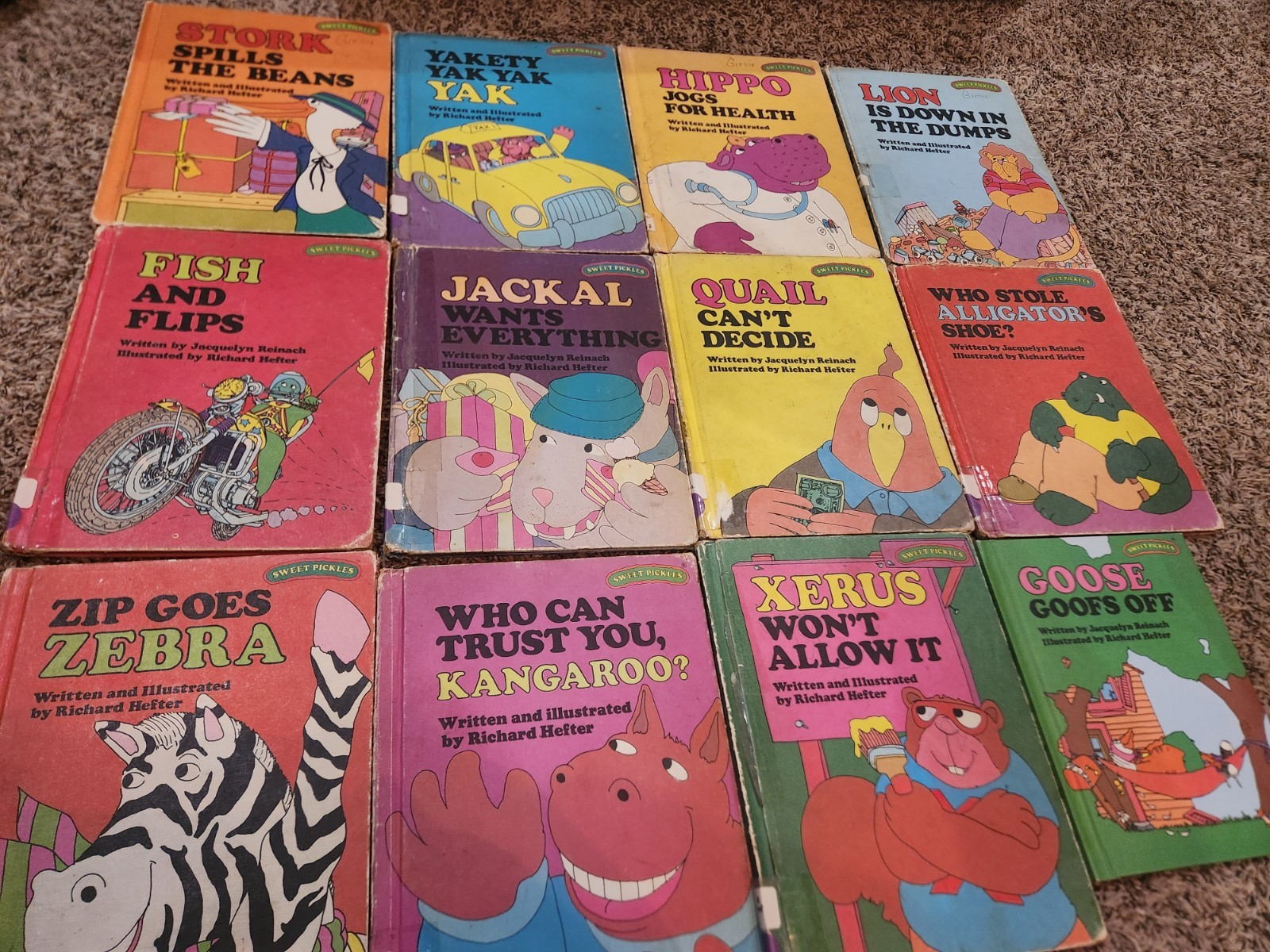 Lot of 12 Sweet Pickles Books(acceptable condition)