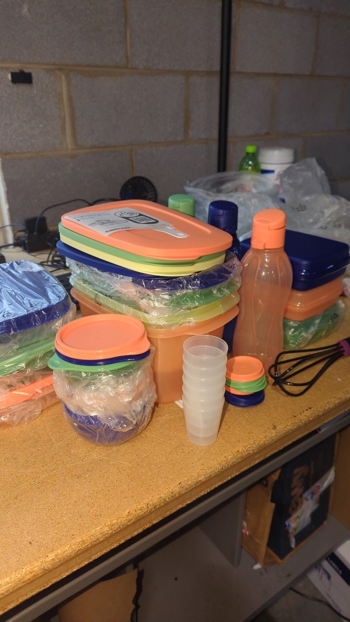 Tupperware Assorted Food Storage Containers Lids Bottles Cups Large Mixed Lot