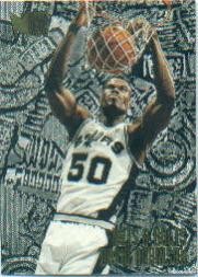 1995-96 Metal Basketball Card #217 David Robinson NB 1995-96 Metal Basketball Card #217 David Robinson NB